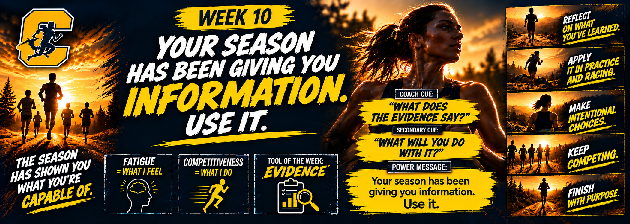 Week 9 Power Message: Being tired is information. It doesn’t make the decision.
